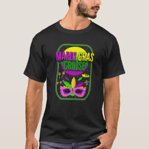 Mardi Gras Fleur De Lis Mardi Gras Cruise Mask Lou T-Shirt