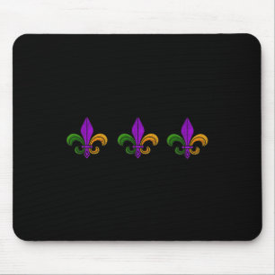 Mardi Gras Fleur De Lis Nola New Orleans And Louis Mouse Mat
