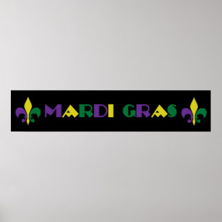 Mardi Gras ~ Fleur De Lis Poster