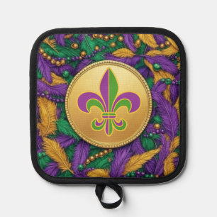 Mardi Gras Fleur de lis Pot Holder
