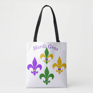 Mardi Gras Fleur de Lis  Tote Bag