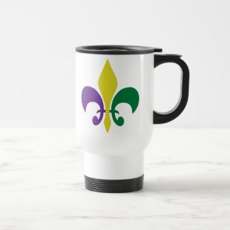 Mardi Gras ~ Fleur De Lis Travel Mug