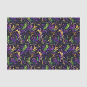 Mardi Gras floral pattern Tissue Paper