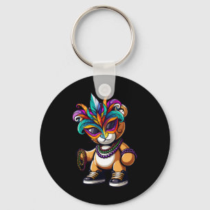 Mardi Gras For Boys Mens Hip Hop Bear New Orleans  Key Ring
