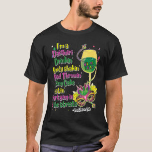 Mardi Gras  for Women Booty Shakin Bead Throwin Ch T-Shirt