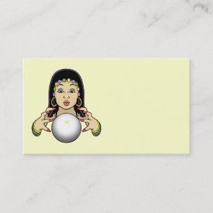 Mardi Gras Fortune Teller Business Card