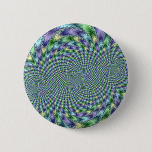 Mardi Gras - Fractal 6 Cm Round Badge