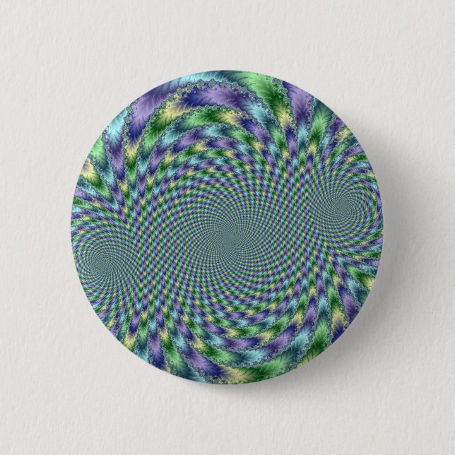 Mardi Gras - Fractal 6 Cm Round Badge (Front)