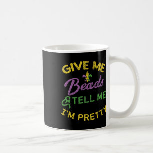 Mardi Gras Funny Beads Unique New Orleans Gift Coffee Mug