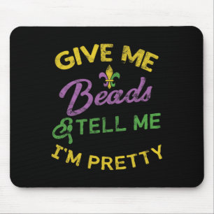 Mardi Gras Funny Beads Unique New Orleans Gift Mouse Mat
