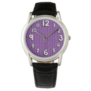 Mardi Gras Geometric Repeat Watch