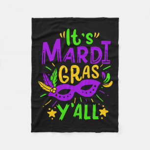 Mardi Gras Gift  Fleece Blanket