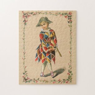 Mardi Gras Girl Jigsaw Puzzle