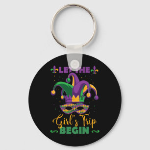 Mardi Gras Girl's Weekend Key Ring