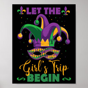 Mardi Gras Girl's Weekend Poster