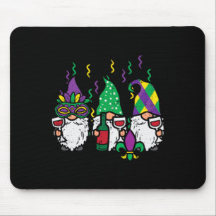 Mardi Gras Gnomes Funny Outfit Gnomies Squad Tee W Mouse Mat