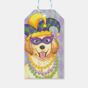 Mardi Gras Golden Gift Tags