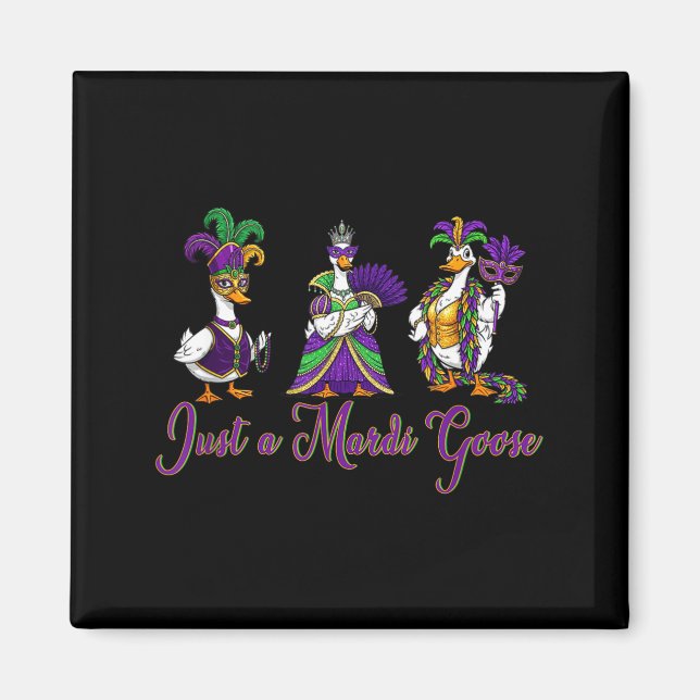 Mardi Gras Goose 2026 Gift Funny Tee Men,women  Magnet (Front)