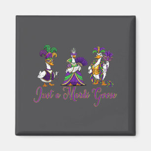 Mardi Gras Goose 2026 Gift Funny Tee Men, Women Magnet