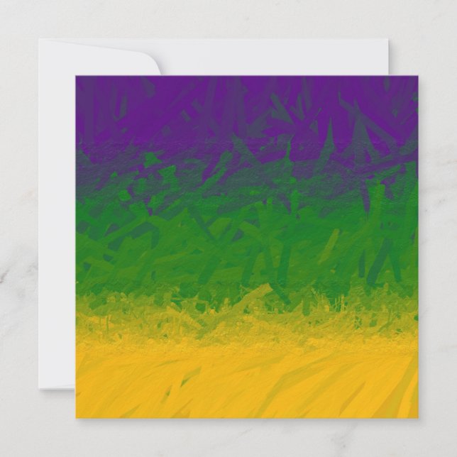 Mardi Gras Gradient Card (Front)