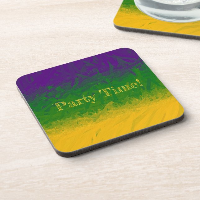 Mardi Gras Gradient Coaster (Left Side)