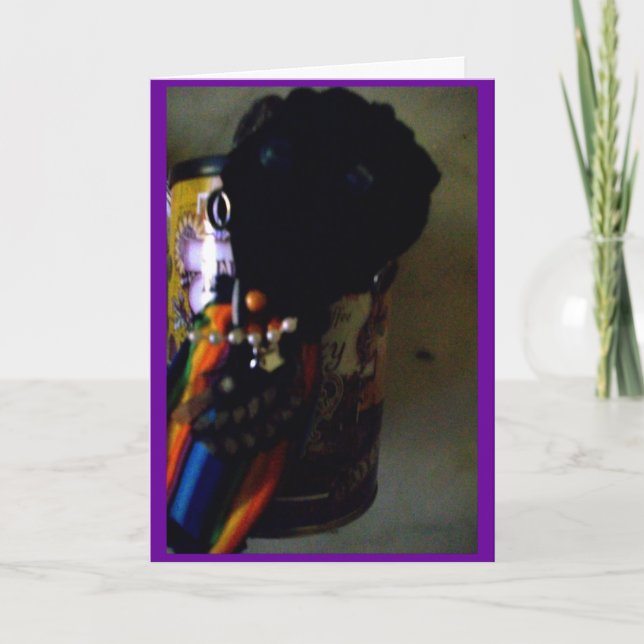 Mardi Gras Greeting Card (Front)