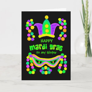 Mardi Gras Greeting Card to Personalise