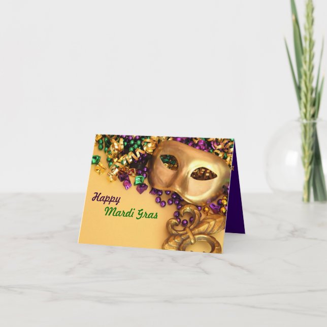 Mardi Gras Greeting Cards (Front)