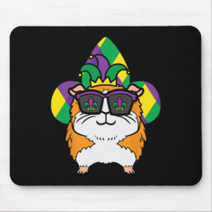 Mardi Gras Guinea Pig Carnival Boys Girls Kids Wom Mouse Mat