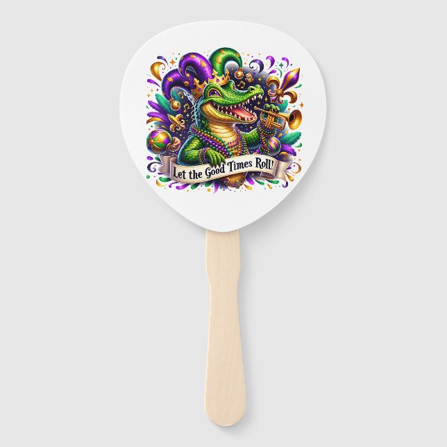 Mardi Gras     Hand Fan (Front)