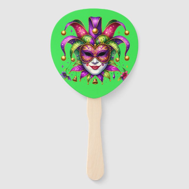 Mardi Gras     Hand Fan (Back)