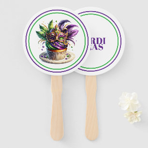 Mardi Gras Hand Fan