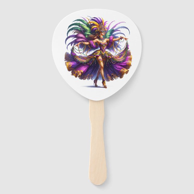 Mardi Gras     Hand Fan (Back)