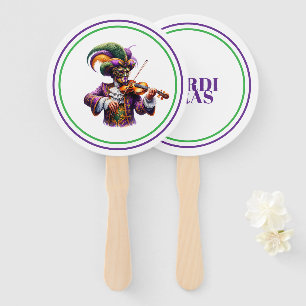 Mardi Gras Hand Fan