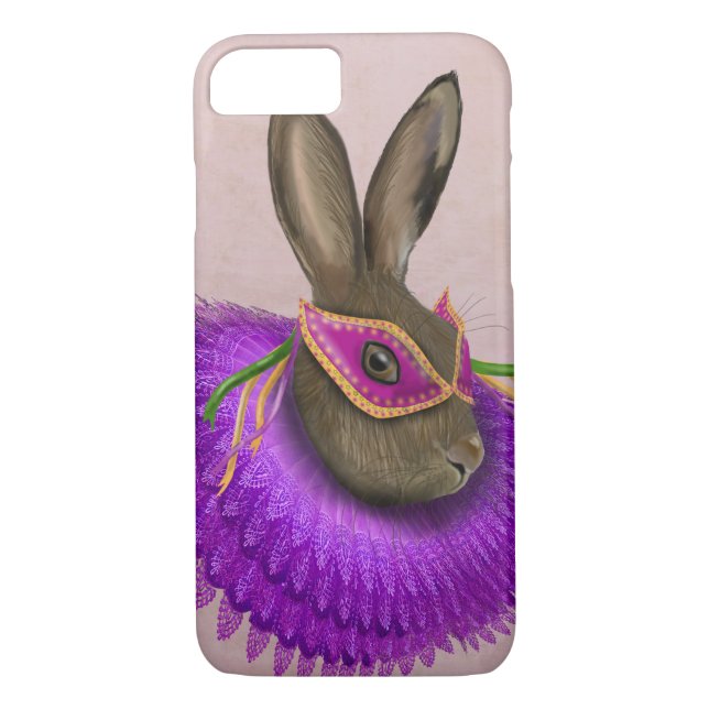 Mardi Gras Hare 4 Case-Mate iPhone Case (Back)