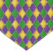 Mardi Gras Harlequin Diamond Pattern Table Runner