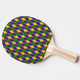 Mardi Gras Harlequin Pattern Paddles