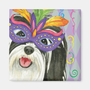 Mardi Gras Havanese Magnet