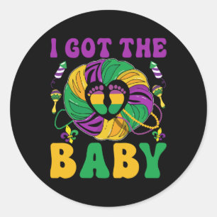 Mardi Gras I Got The Classic Round Sticker