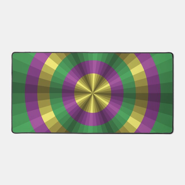 Mardi Gras Illusion Desk Mat (Front)
