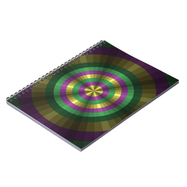 Mardi Gras Illusion Notebook (Left Side)