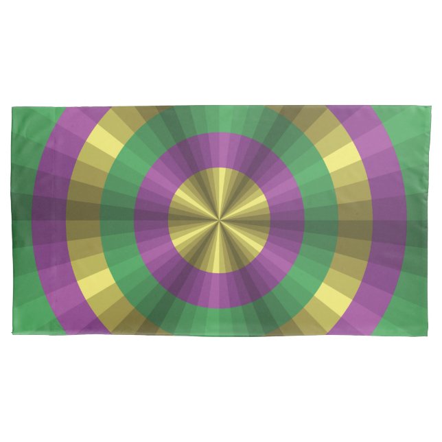 Mardi Gras Illusion Pillow Case (Front)