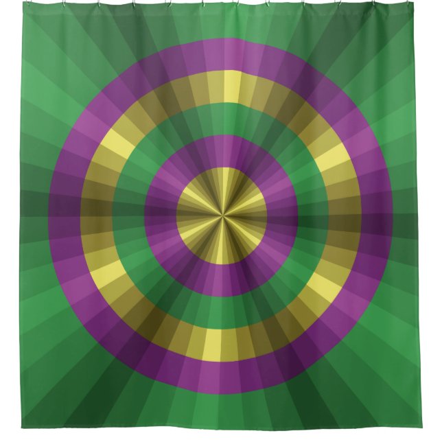 Mardi Gras Illusion Shower Curtain (Front)