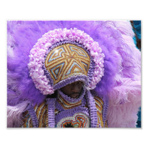 Mardi Gras Indian in New Orleans Photo Print