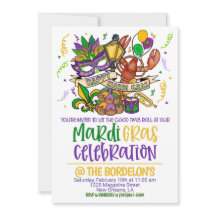 Mardi Gras Invitation