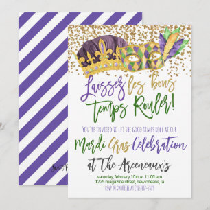 Mardi Gras Invitation