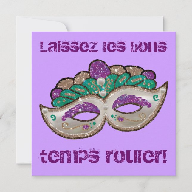 Mardi Gras Invitation (Front)