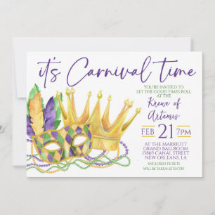 Mardi Gras Invitation