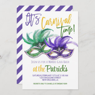 Mardi Gras Invitation