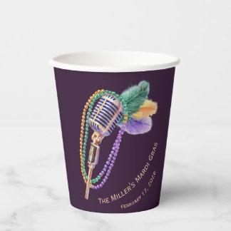Mardi Gras Jazz Microphone Party Cups